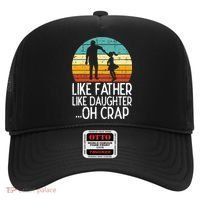 Like Father Like Daughter Oh Crap Retro Fathers Day Dad Papa Hat thumb 0