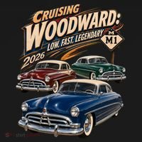 Low Fast Legendary 2026 Cruising Woodward Ave M1 Hoodie thumb 2