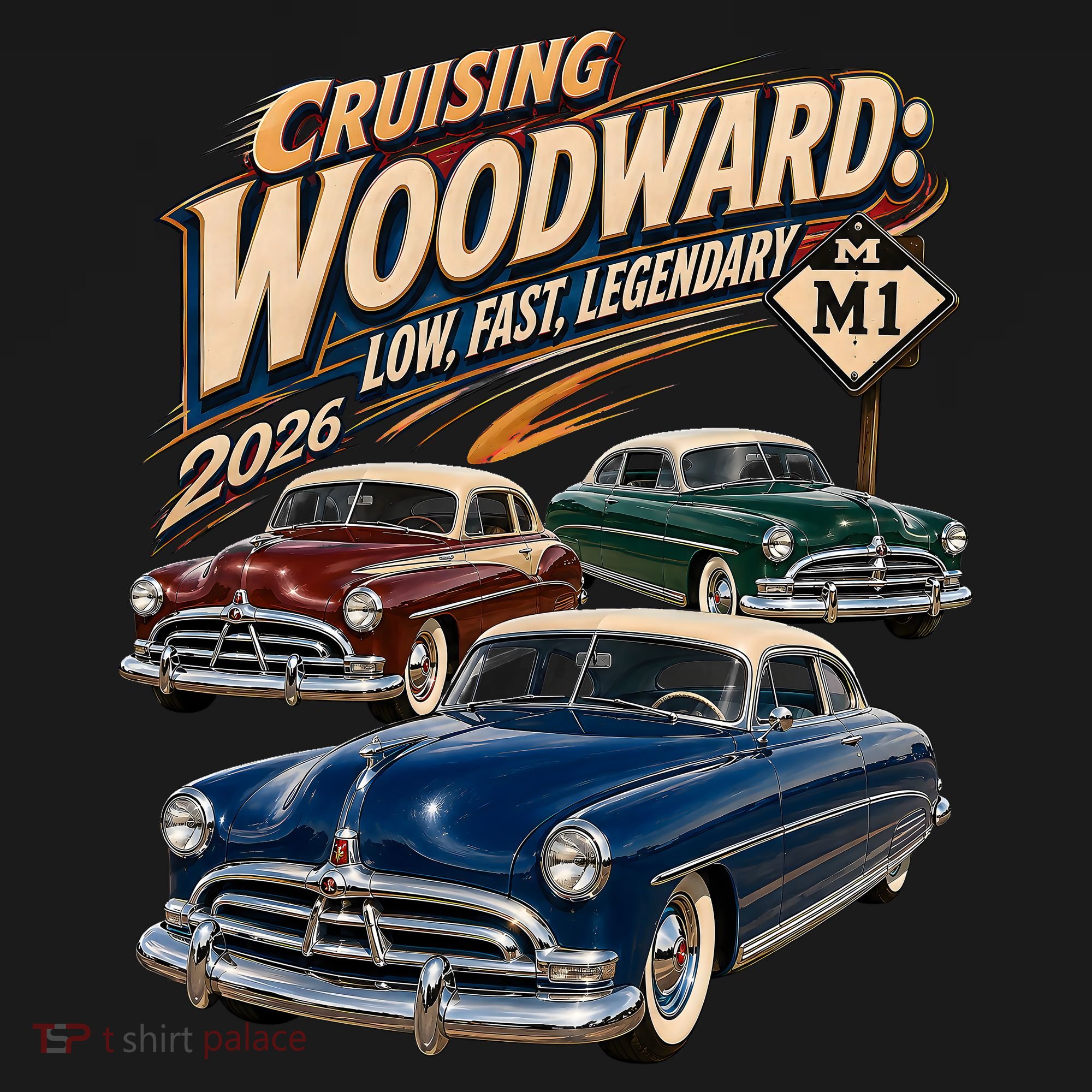Low Fast Legendary 2026 Cruising Woodward Ave M1 Toddler Hoodie