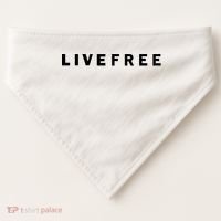 Live Free USA-Made Doggie Bandana thumb 0