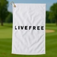 Live Free Golf Towel thumb 1