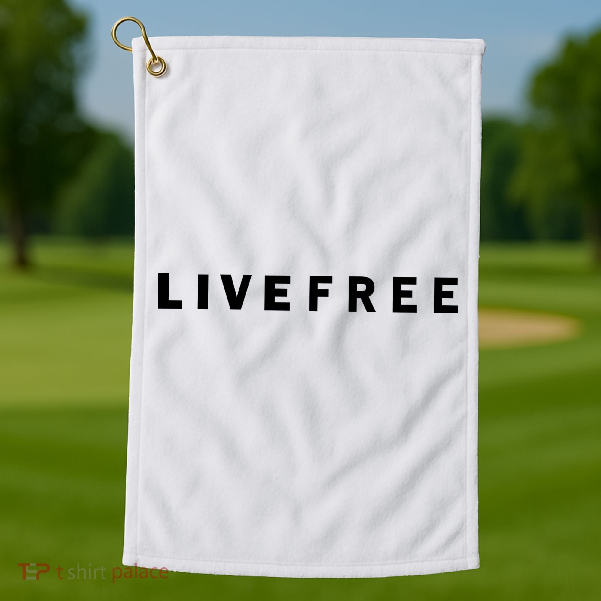 Live Free Golf Towel