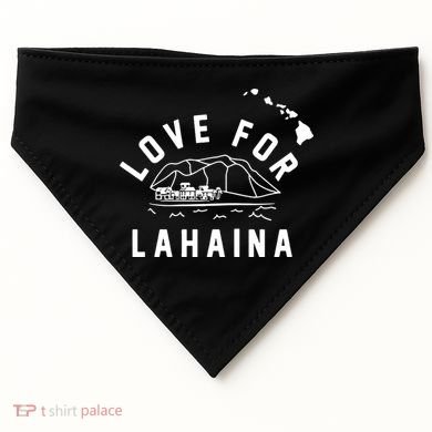 Love For Lahaina Strong Hawaii USA-Made Doggie Bandana