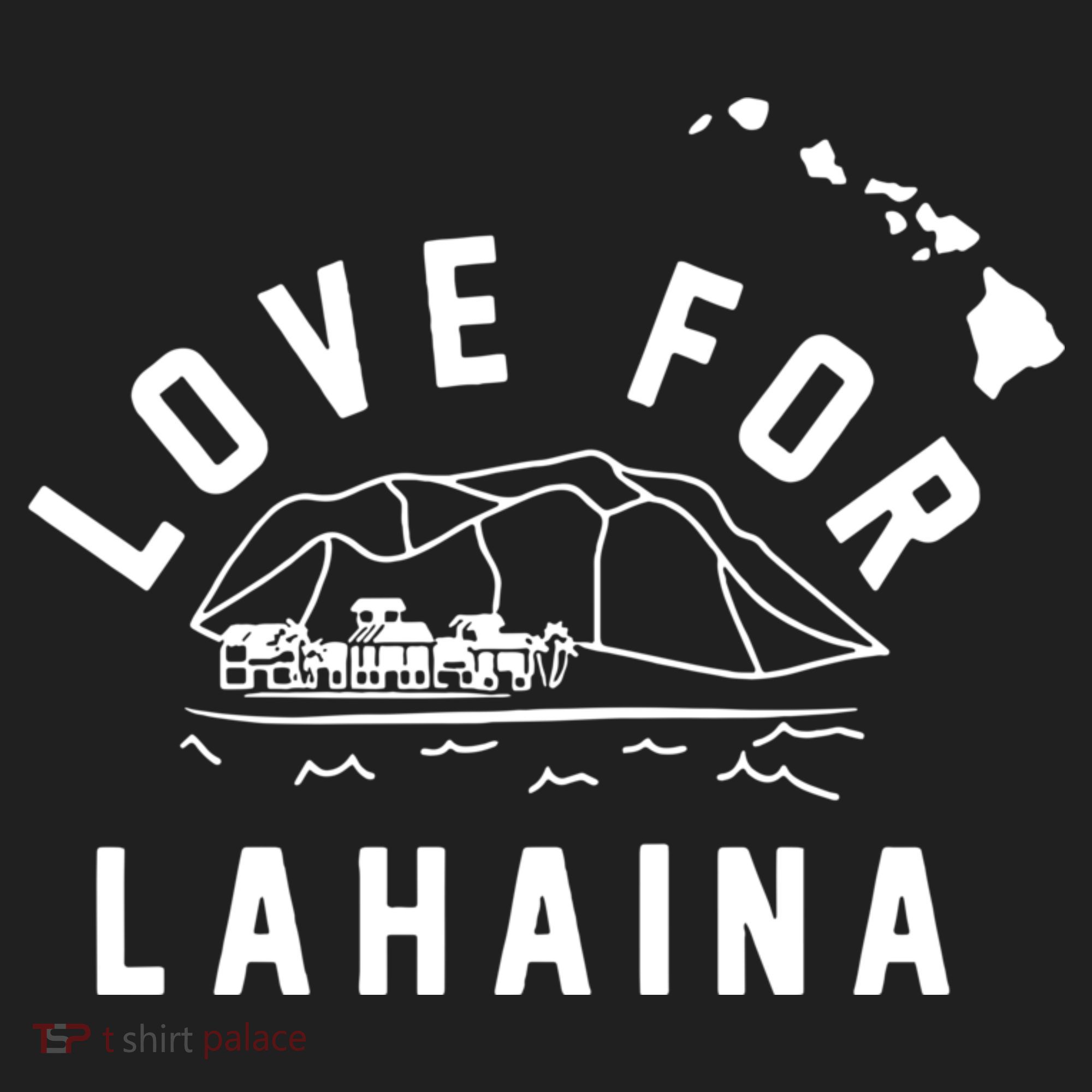 Love For Lahaina Strong Hawaii Golf Towel