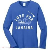 Love For Lahaina Strong Hawaii Women's Long Sleeve Shirt thumb 0