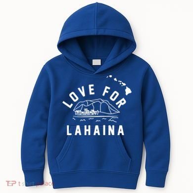 Love For Lahaina Strong Hawaii Kids Hoodie