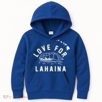 Love For Lahaina Strong Hawaii Kids Hoodie thumb 0