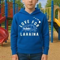 Love For Lahaina Strong Hawaii Kids Hoodie thumb 2