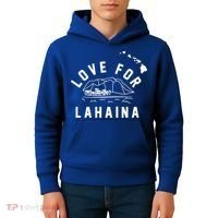Love For Lahaina Strong Hawaii Kids Hoodie thumb 4