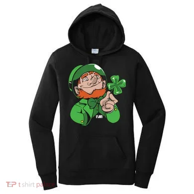 Leprechaun Four Leaf Women's Hoodie