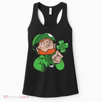 Leprechaun Four Leaf Women's Tank Top