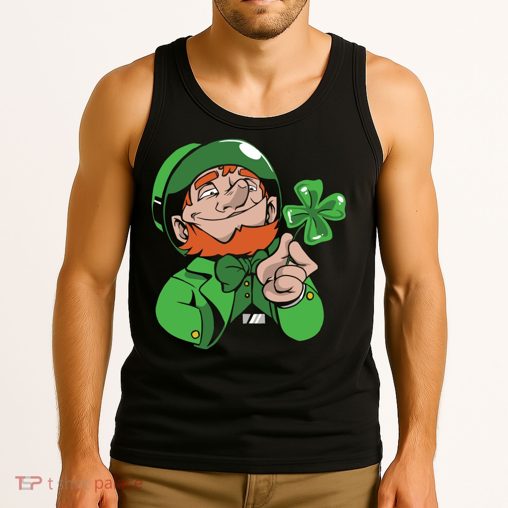 Leprechaun Four Leaf Tank Top