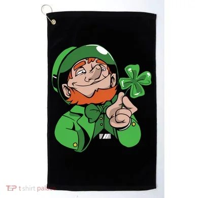 Leprechaun Four Leaf Golf Towel
