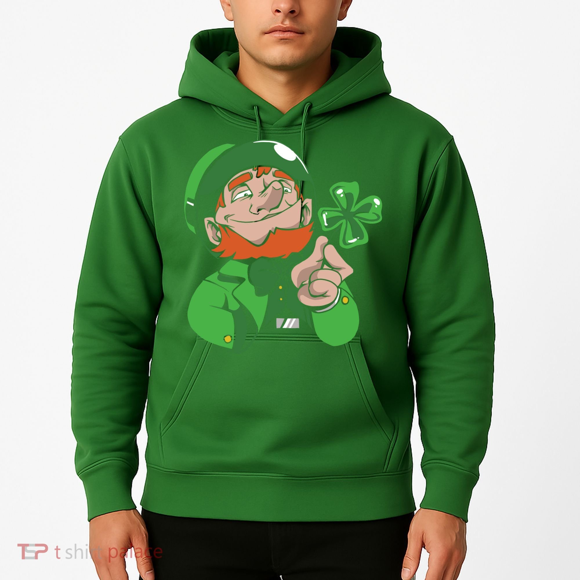 Leprechaun Four Leaf Hoodie