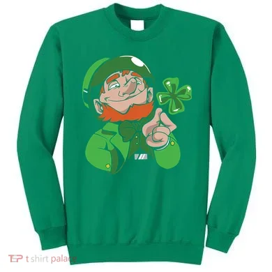 Leprechaun Four Leaf Sweatshirt