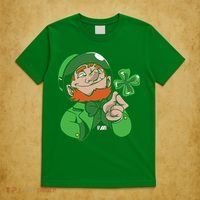 Leprechaun Four Leaf T-Shirt thumb 5