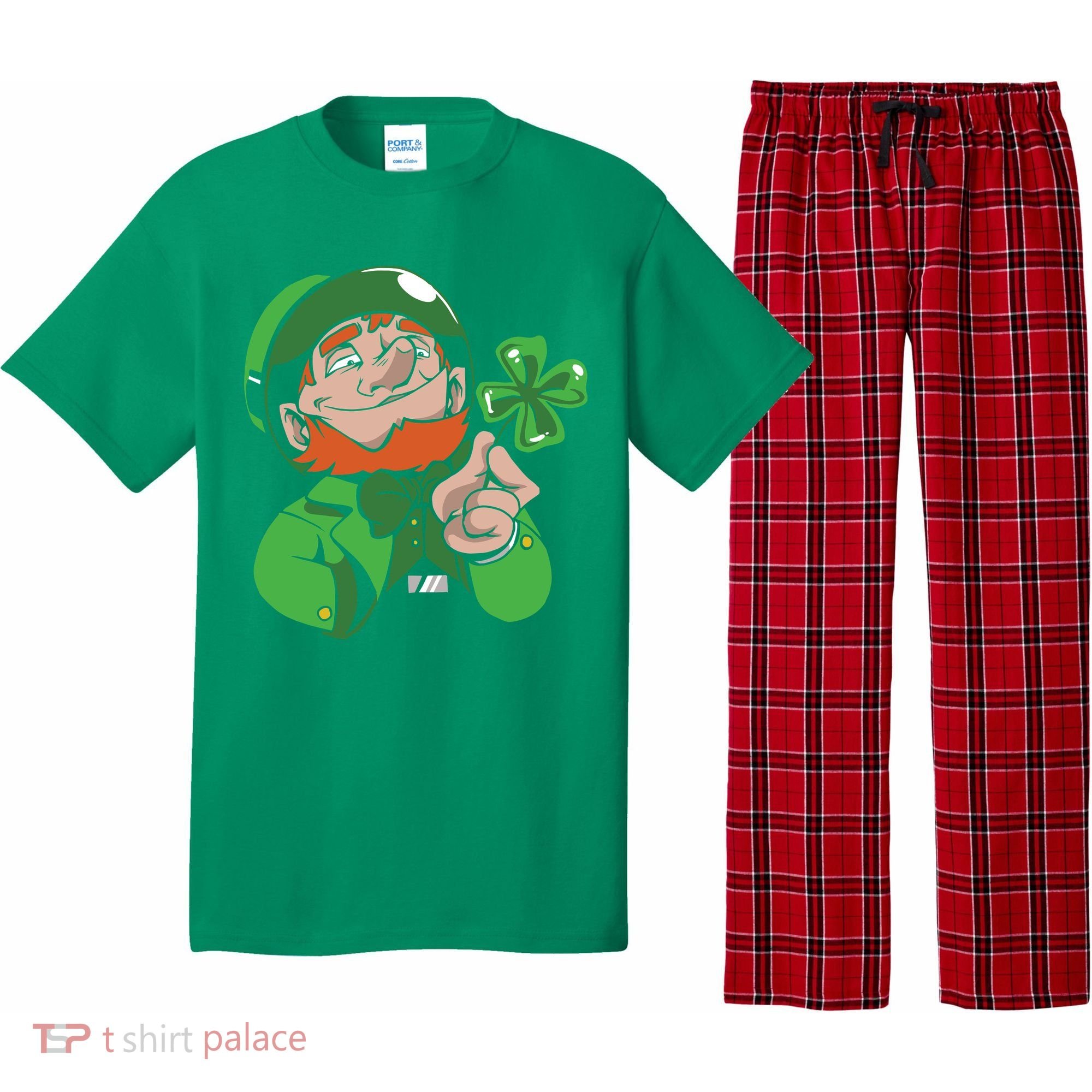 Leprechaun Four Leaf Pajama Set