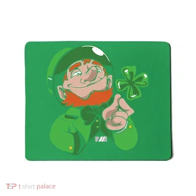 Leprechaun Four Leaf Mousepad