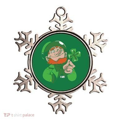 Leprechaun Four Leaf Ornament