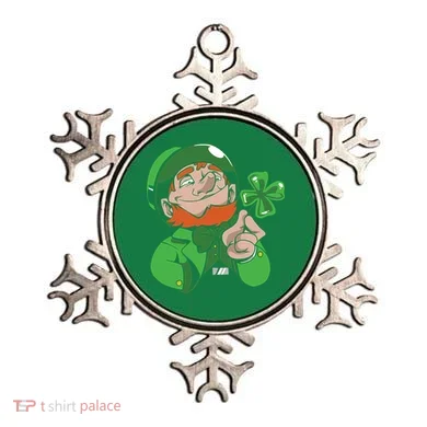 Leprechaun Four Leaf Ornament