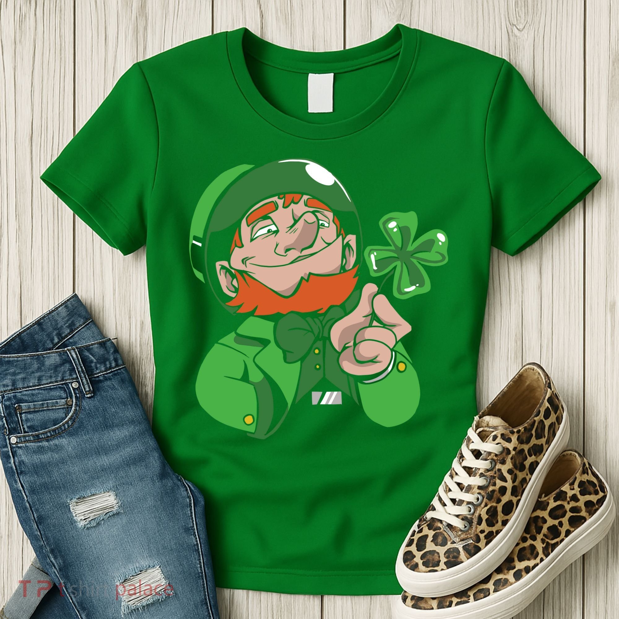Leprechaun Four Leaf Women's T-Shirt