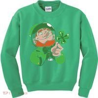 Leprechaun Four Leaf Kids Sweatshirt thumb 0