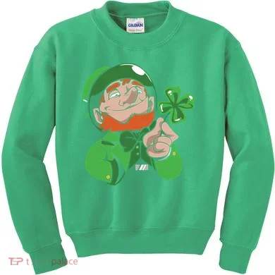 Leprechaun Four Leaf Kids Sweatshirt