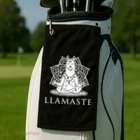 Llamaste Funny Golf Towel thumb 2