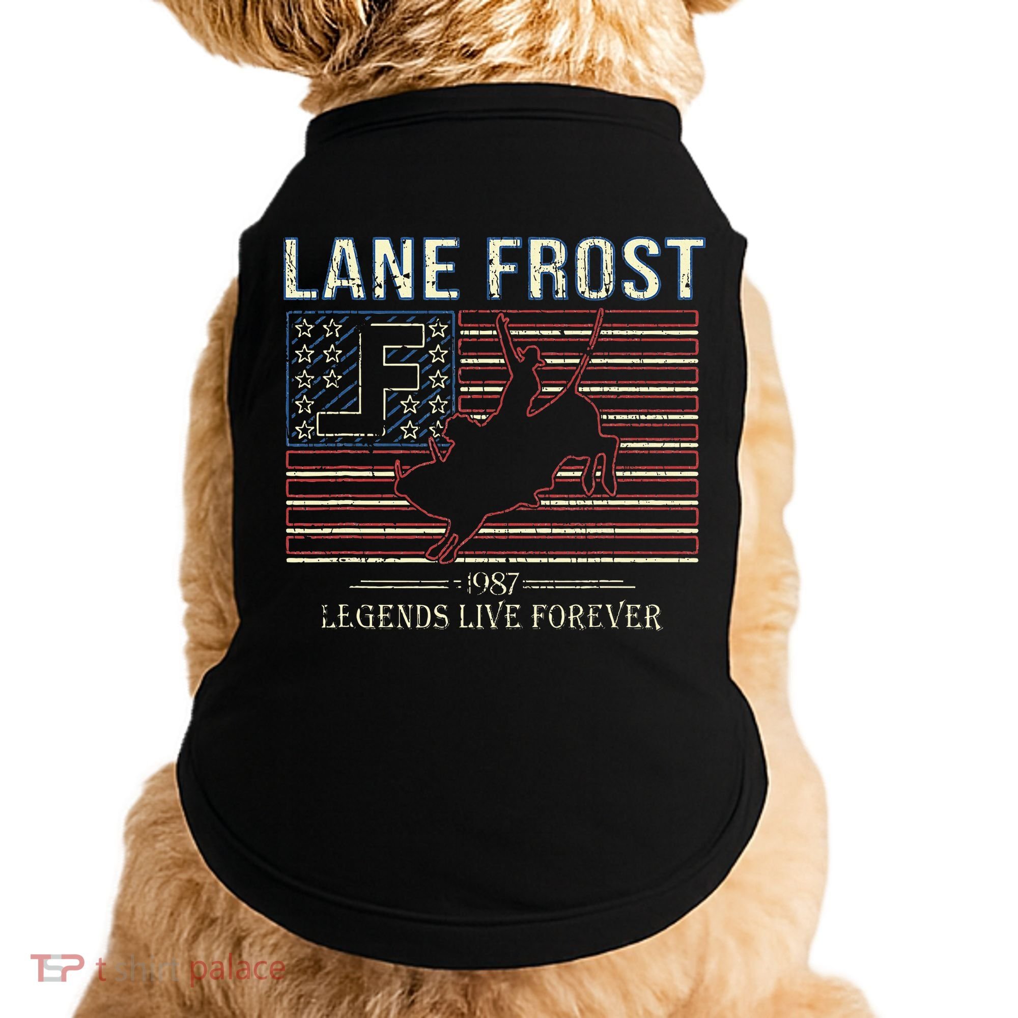 Lane Frost Legends Live Together Rodeo Lover Doggie Tank
