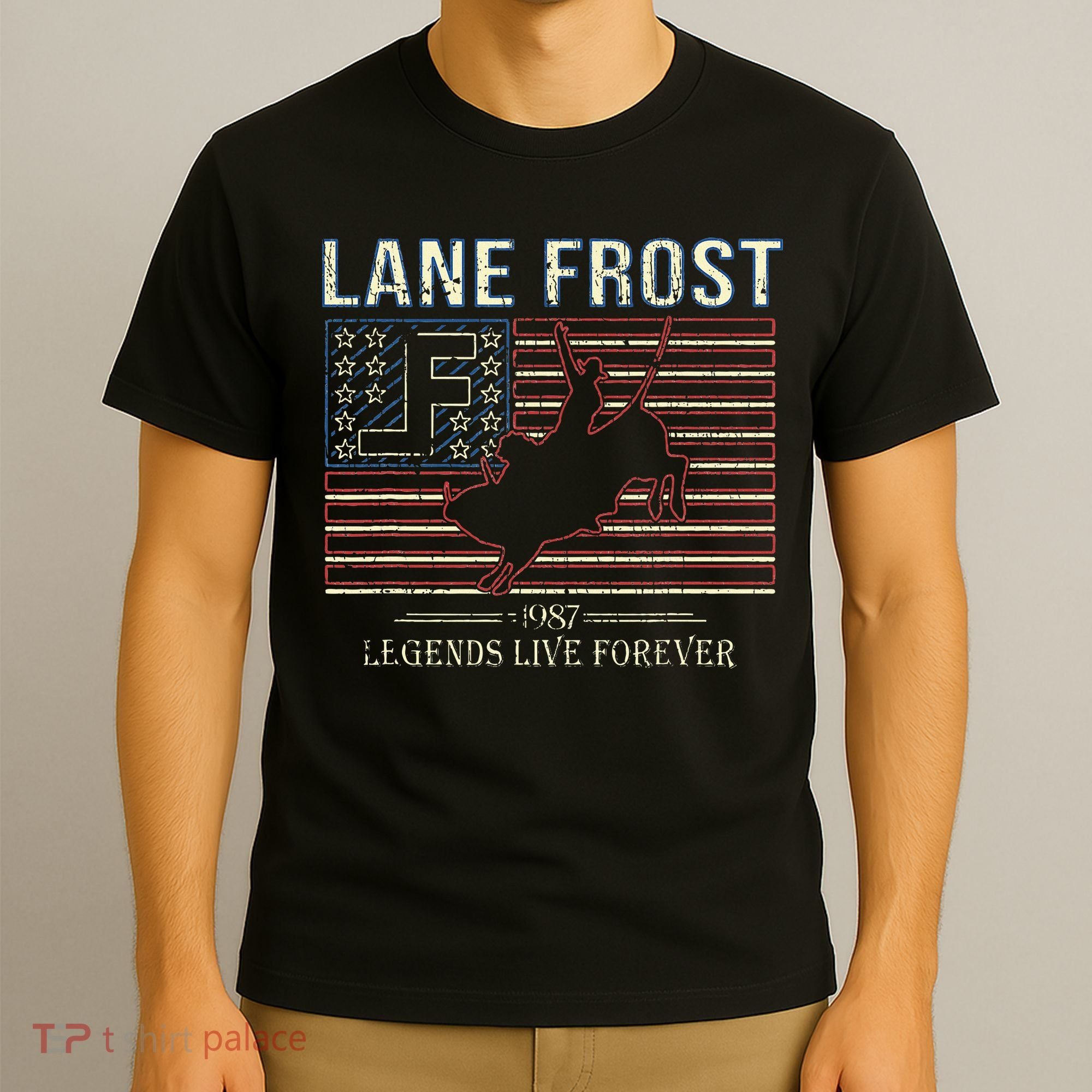 Lane Frost Legends Live Together Rodeo Lover T-Shirt
