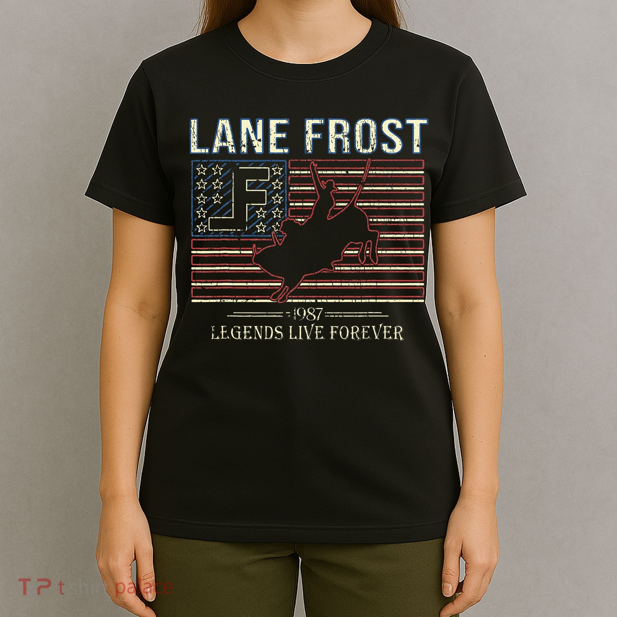 Lane Frost Legends Live Together Rodeo Lover T-Shirt