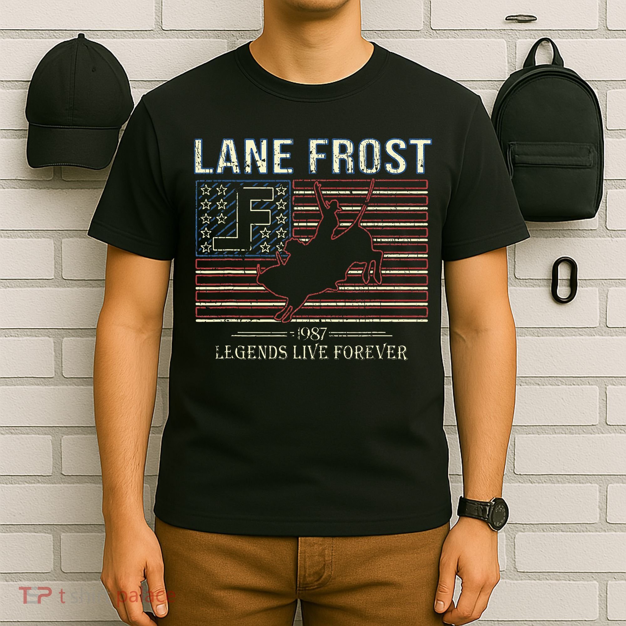 Lane Frost Legends Live Together Rodeo Lover T-Shirt