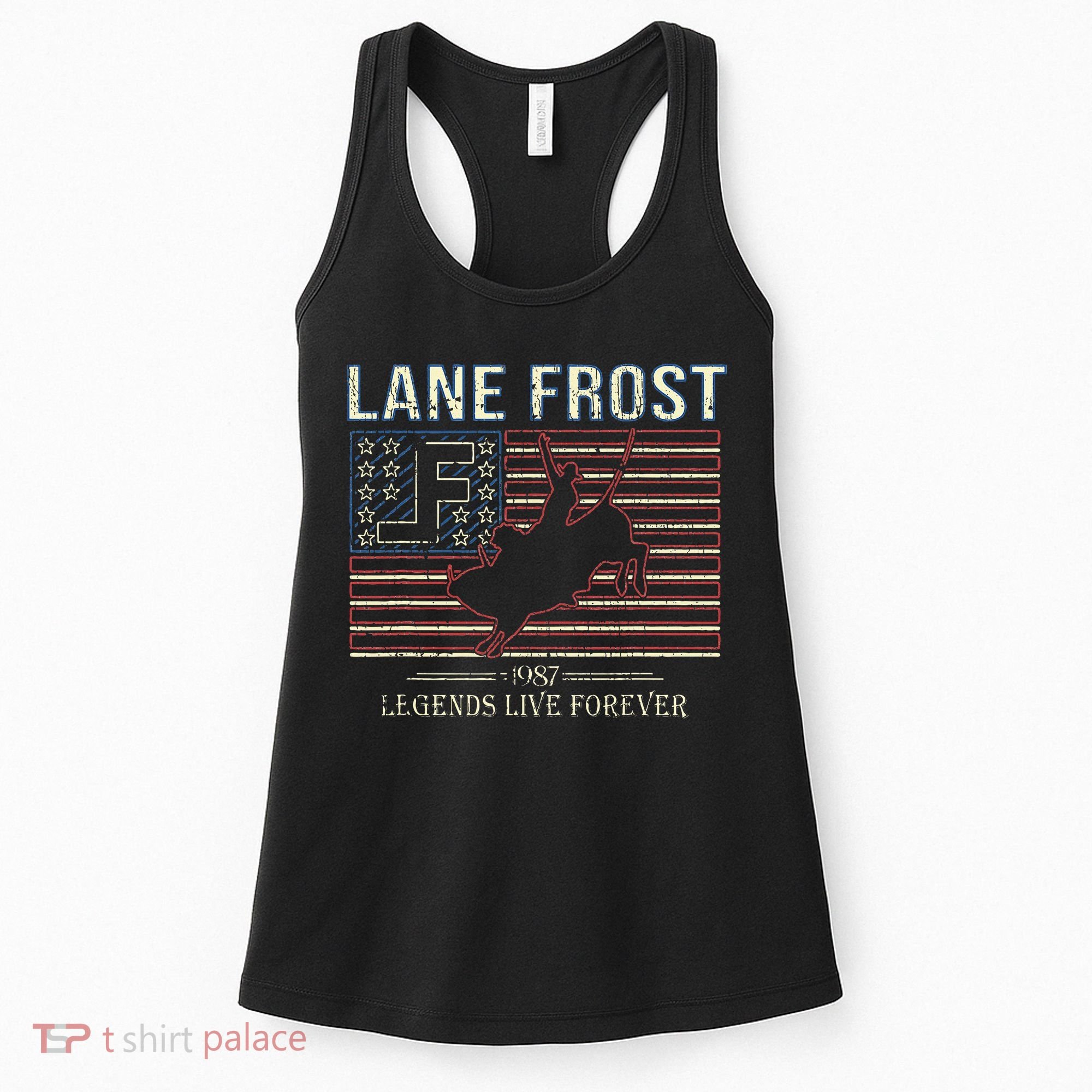 Lane Frost Legends Live Together Rodeo Lover Women's Tank Top
