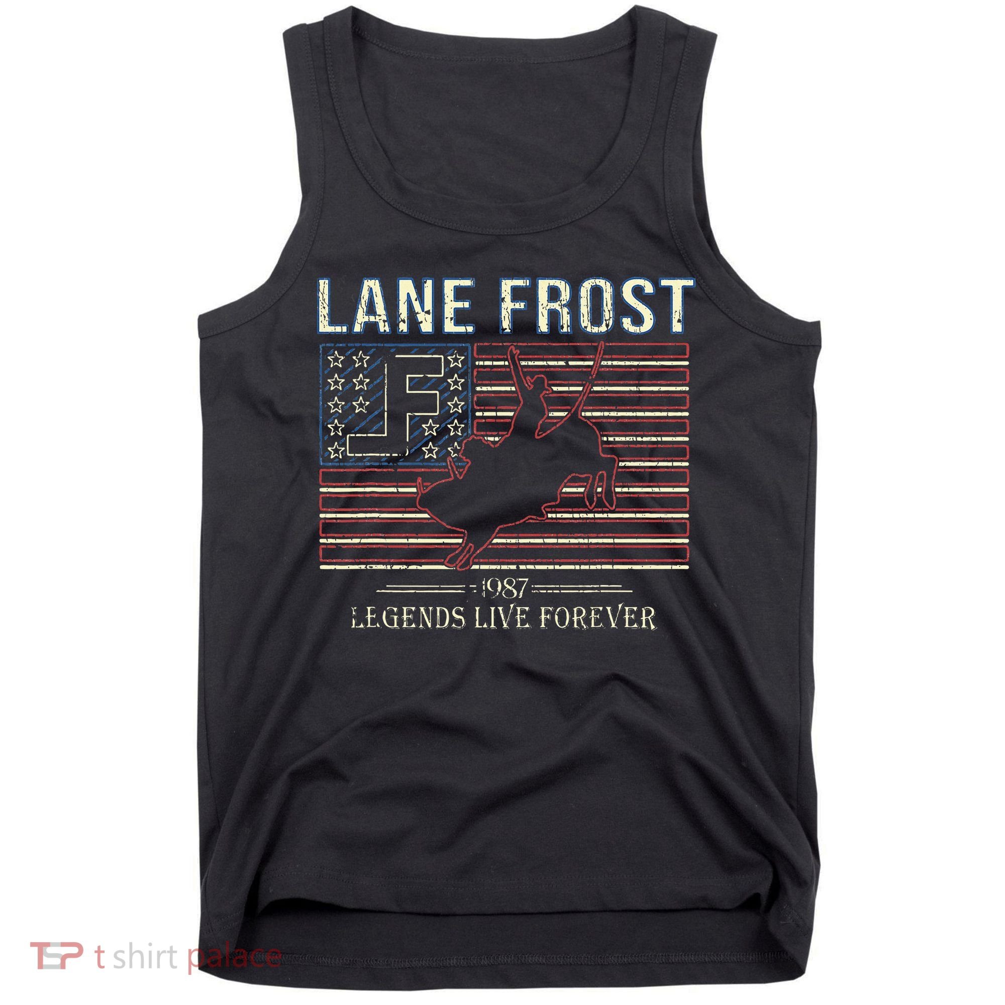 Lane Frost Legends Live Together Rodeo Lover Tank Top