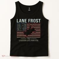 Lane Frost Legends Live Together Rodeo Lover Tank Top thumb 2