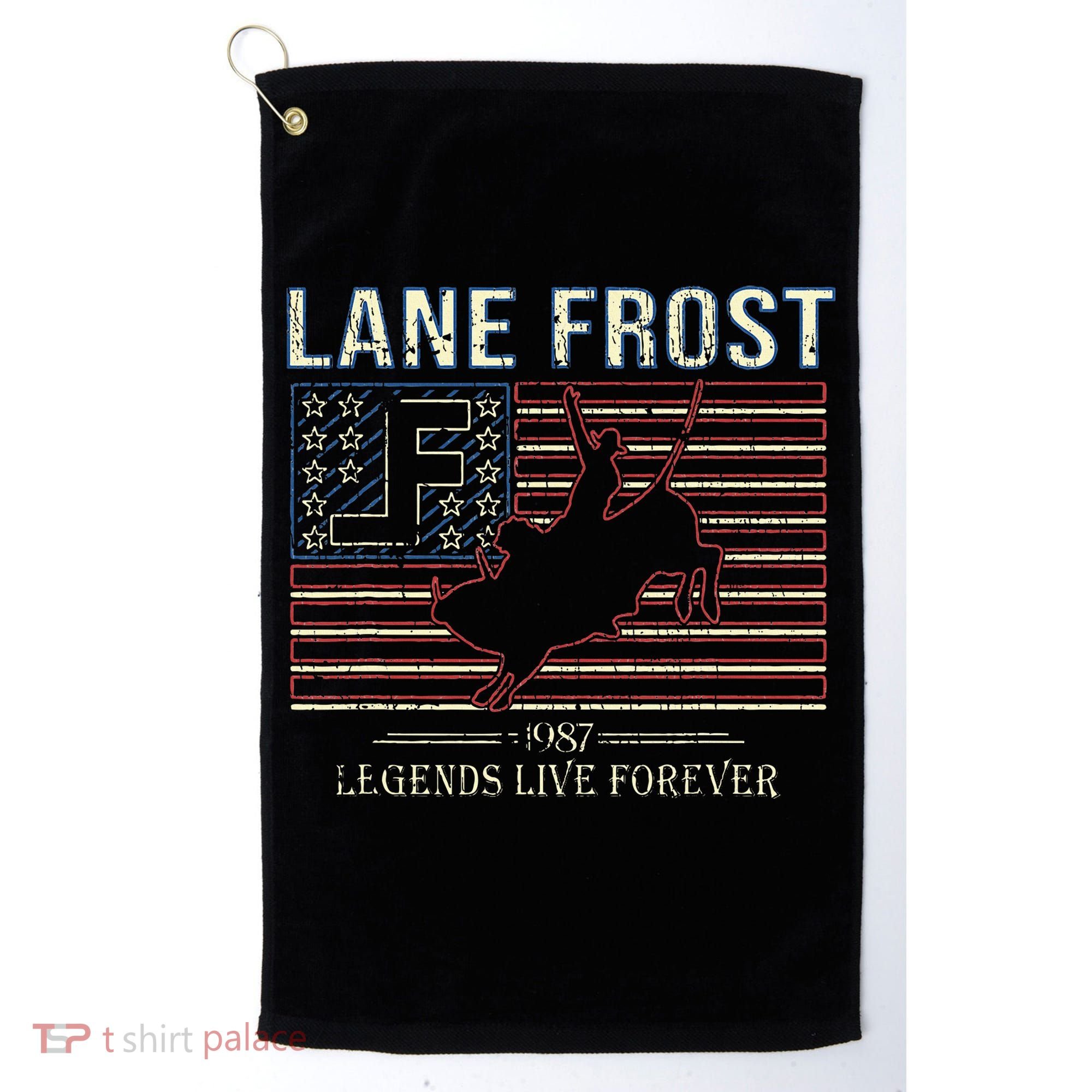 Lane Frost Legends Live Together Rodeo Lover Golf Towel