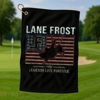 Lane Frost Legends Live Together Rodeo Lover Golf Towel thumb 1