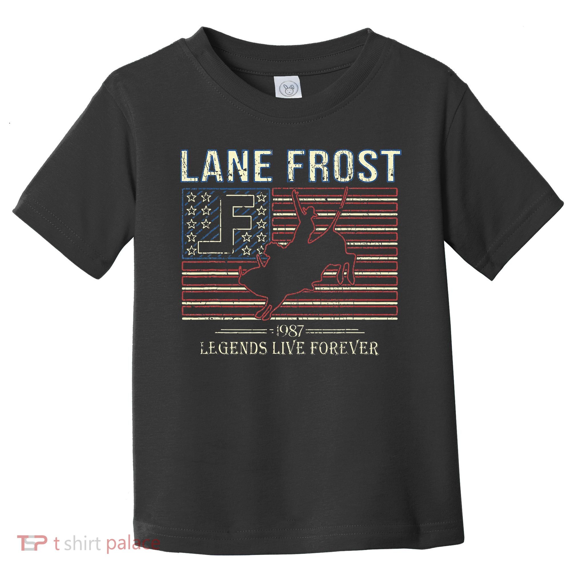 Lane Frost Legends Live Together Rodeo Lover Toddler T-Shirt