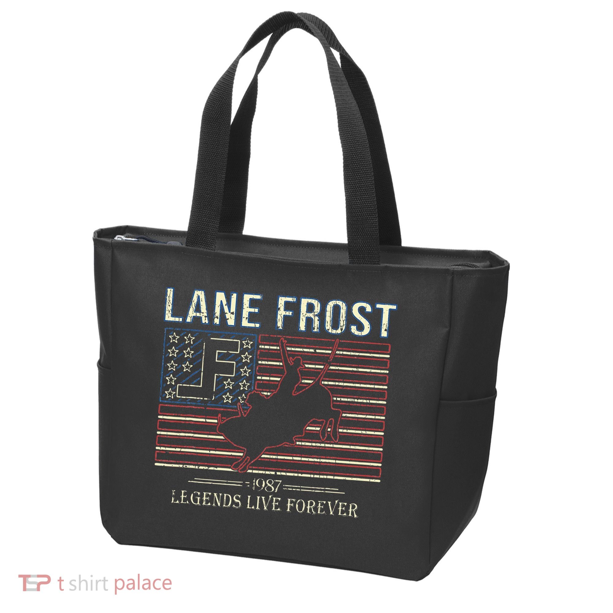 Lane Frost Legends Live Together Rodeo Lover Tote Bag