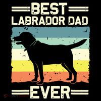 Labrador For Men Dad Black Lab Yellow Labrador Retriever Ornament thumb 1