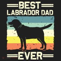 Labrador For Men Dad Black Lab Yellow Labrador Retriever Golf Towel thumb 3
