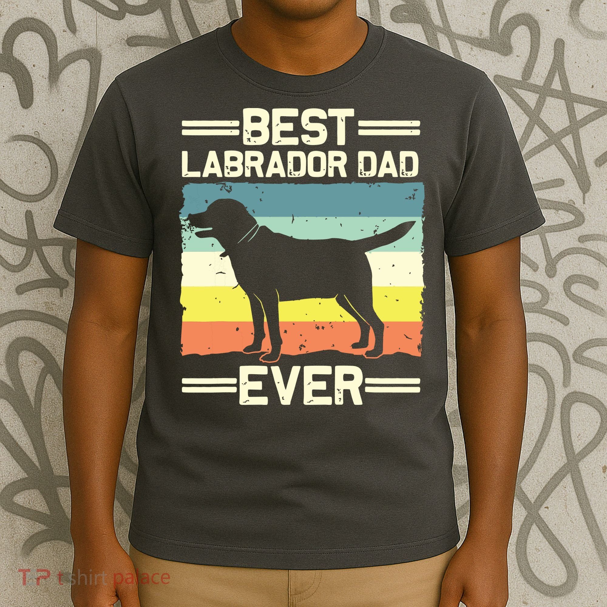 Labrador For Men Dad Black Lab Yellow Labrador Retriever T-Shirt