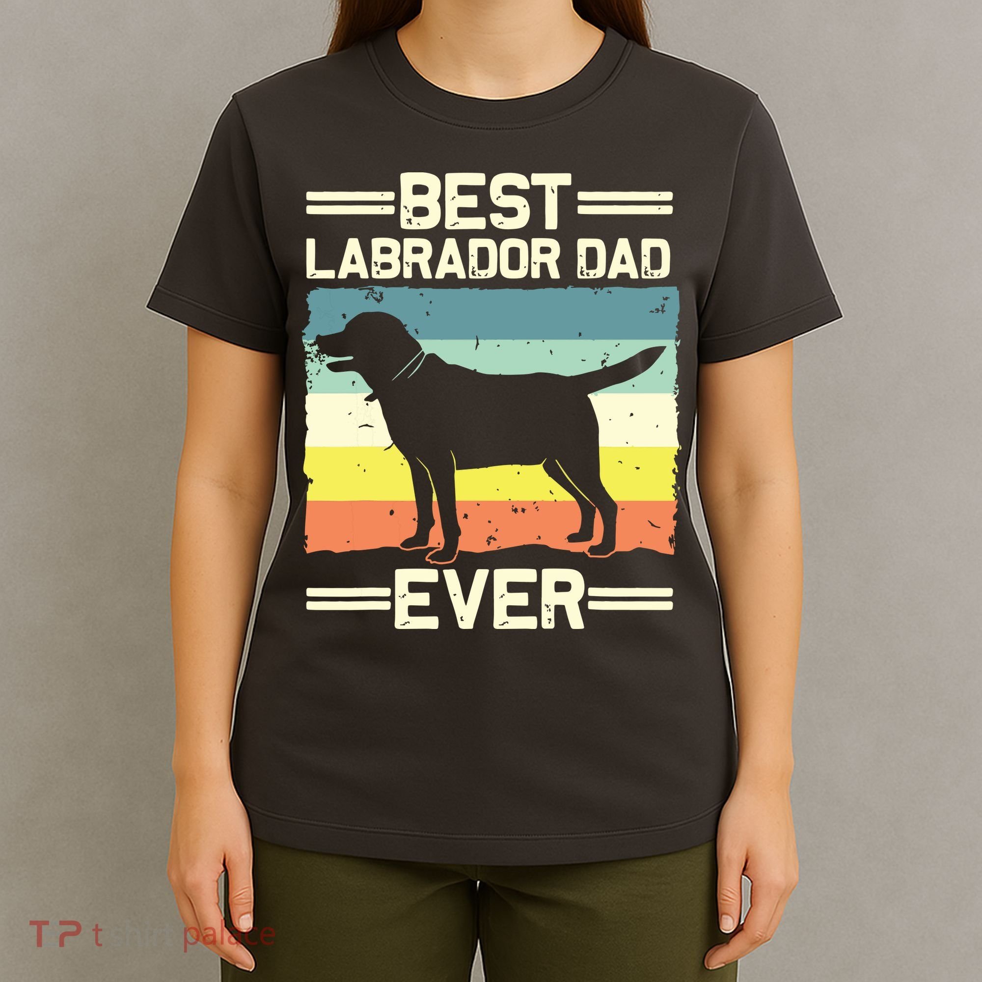 Labrador For Men Dad Black Lab Yellow Labrador Retriever T-Shirt