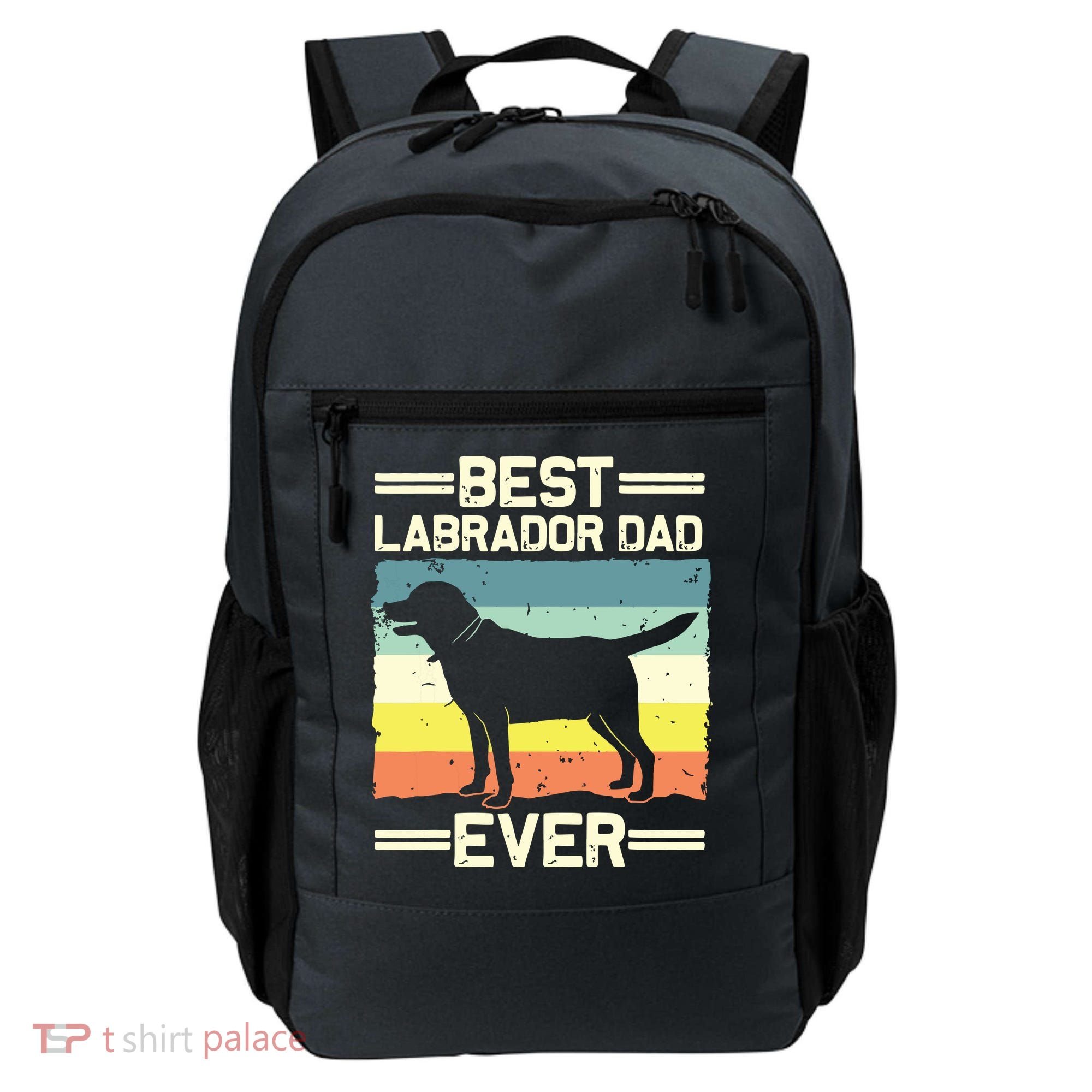 Labrador For Men Dad Black Lab Yellow Labrador Retriever Backpack