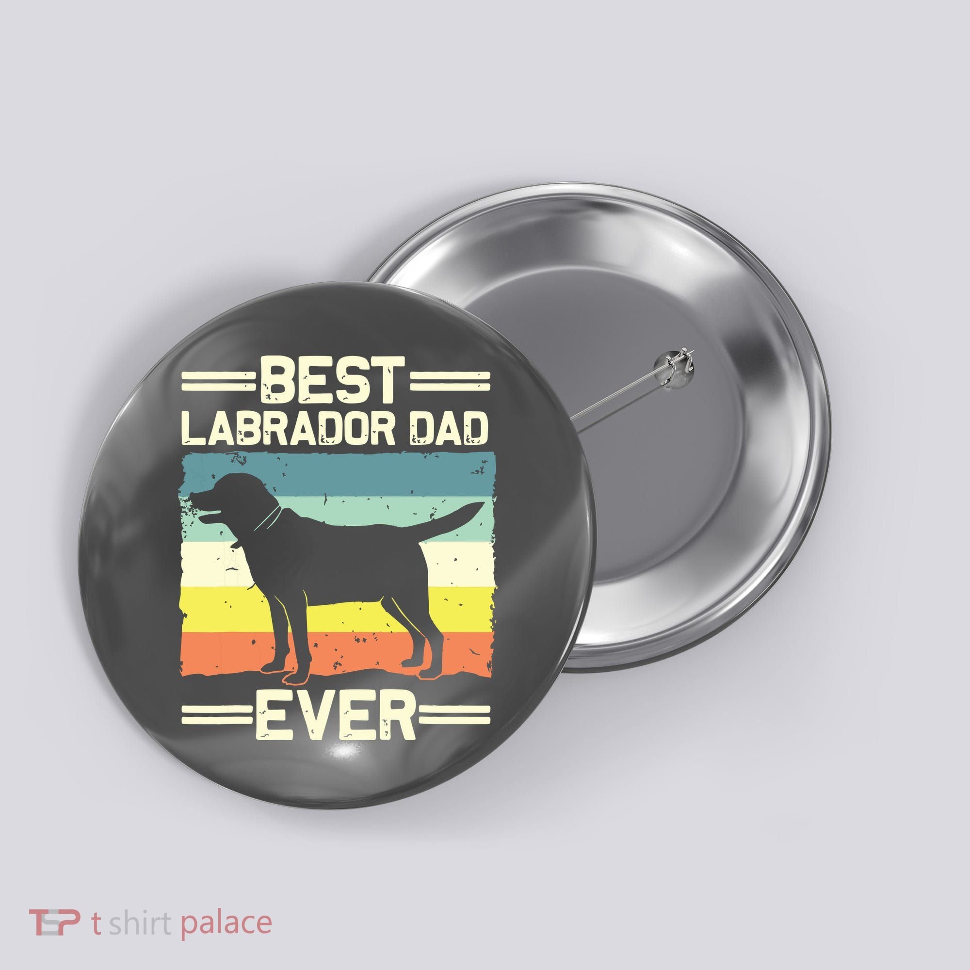 Labrador For Men Dad Black Lab Yellow Labrador Retriever Button