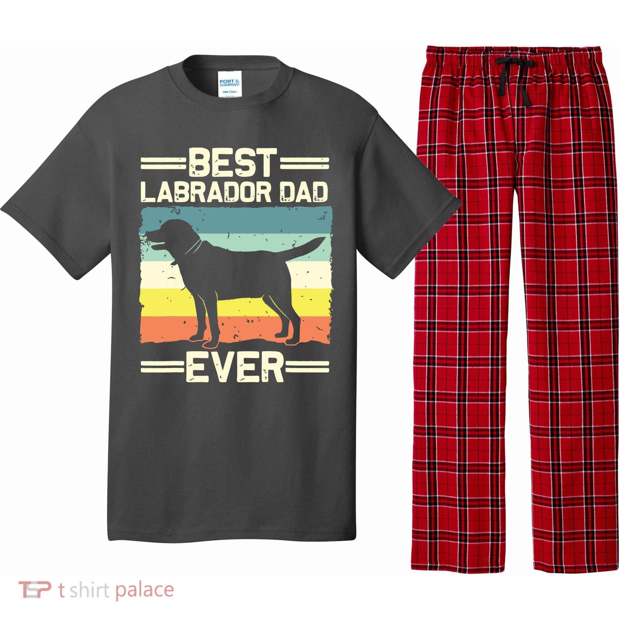 Labrador For Men Dad Black Lab Yellow Labrador Retriever Pajama Set