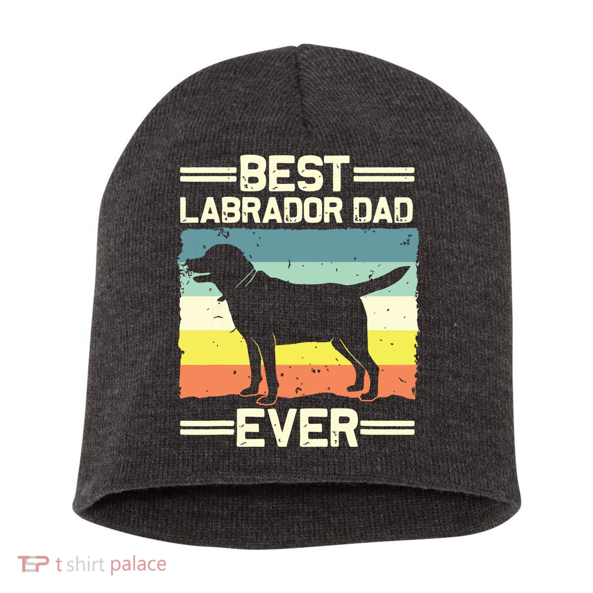 Labrador For Men Dad Black Lab Yellow Labrador Retriever Short Acrylic Beanie
