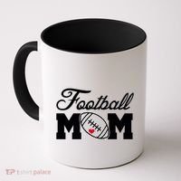 Love Football Mom Cute Gameday Coffee Mug thumb 0