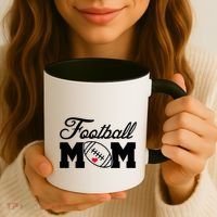 Love Football Mom Cute Gameday Coffee Mug thumb 3