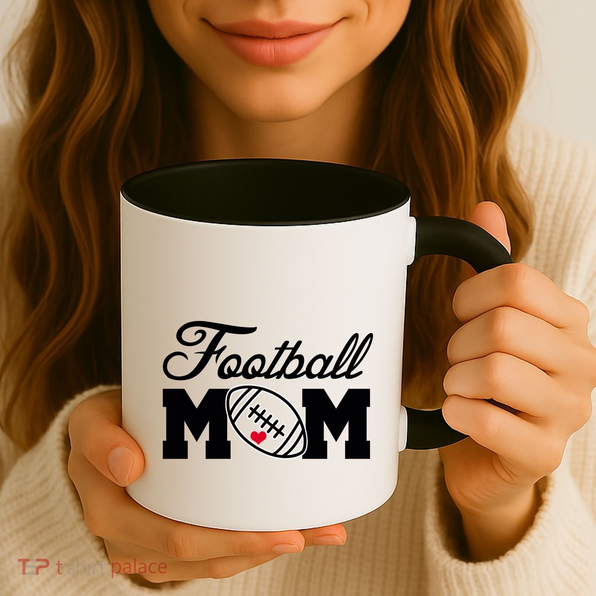 Love Football Mom Cute Gameday Coffee Mug